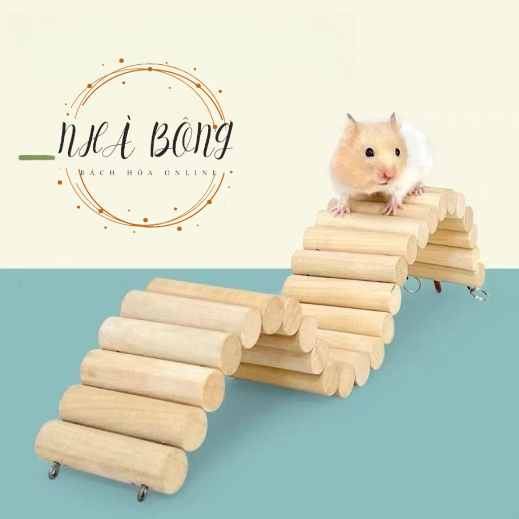 🌸🌸Hàng Rào Gỗ Tự Nhiên Leo Trèo Cho Chuột Hamster 6cm