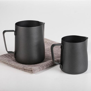 Ca đánh sữa inox 304/ telfon có vạch chia / tay cầm dùng pha chế 350ml/600ml/1000ml