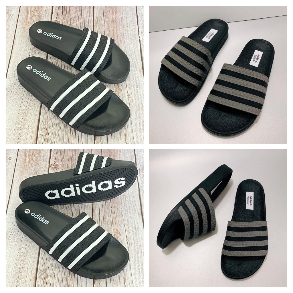 Dép quai ngang ADIDAS dép Unisex nam nữ đế cao su êm chân bền chắc thời trang ĐẾ CHỮ ADIDAS