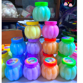 Đồ chơi slime hoa quả bí hình bình sữa lọ nhỏ mắt kim tuyến dạng lỏng slam gudetama