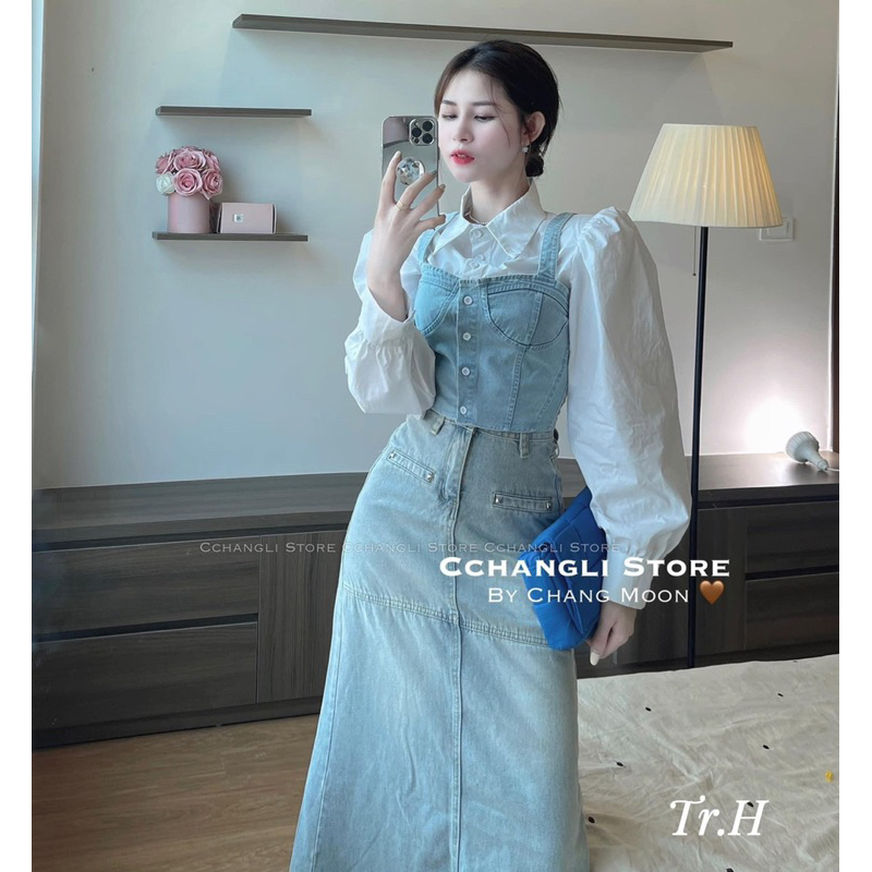 Sơ mi pha yếm bò