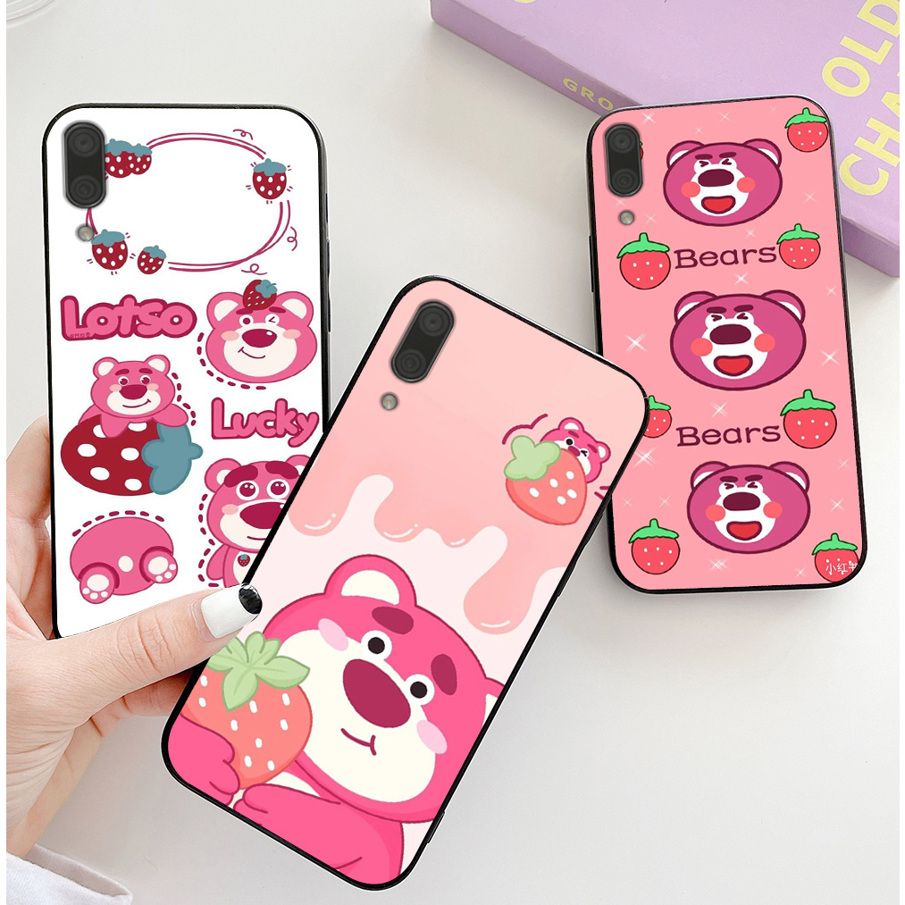 Ốp lưng huawei y7 pro 2019 / y6 pro 2019 / y6 2019 in hình gấu dâu chibi đáng yêu cute