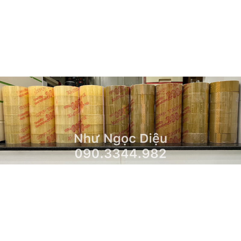 1 cuộn Băng Keo, 200yard, Dai, Độ dính 50mic, loại 2kg/cây