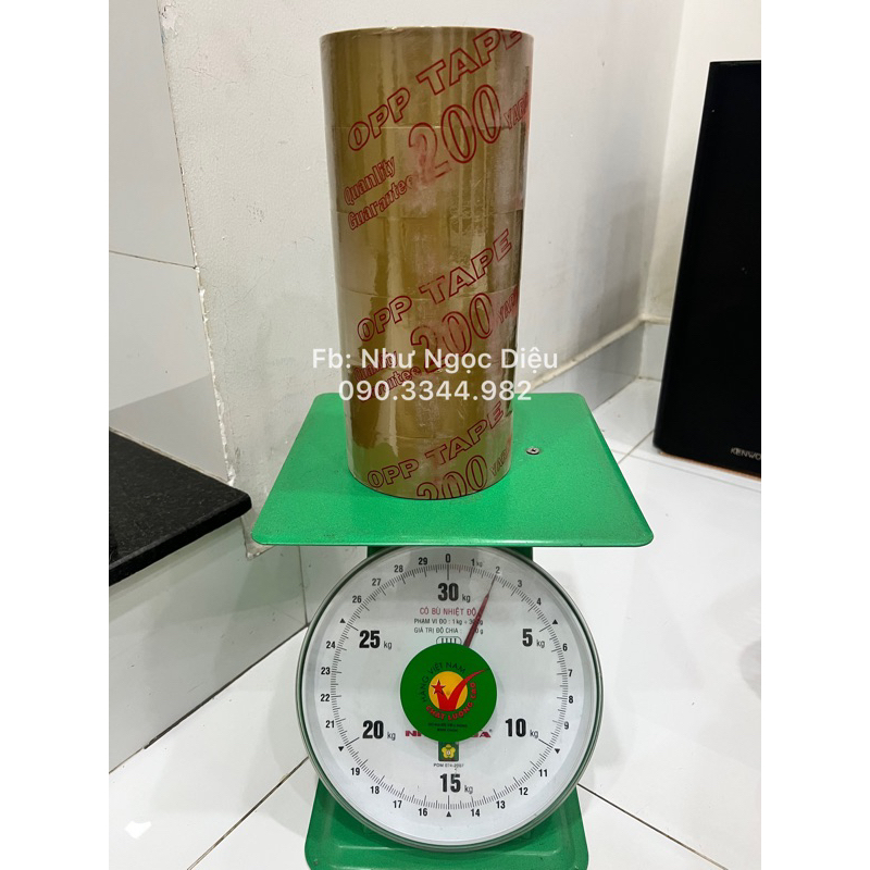 1 cuộn Băng Keo, 200yard, Dai, Độ dính 50mic, loại 2kg/cây