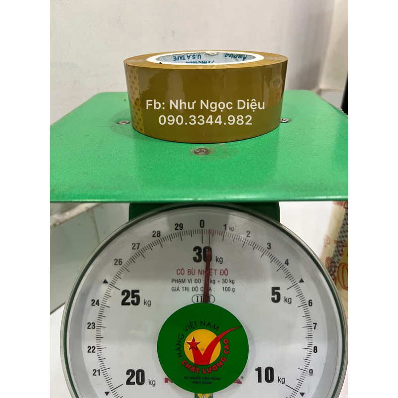 1 cuộn Băng Keo, 200yard, Dai, Độ dính 50mic, loại 2kg/cây