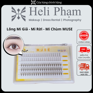 Lông mi giả, mi rời, mi chùm tách sợi tự nối muse
