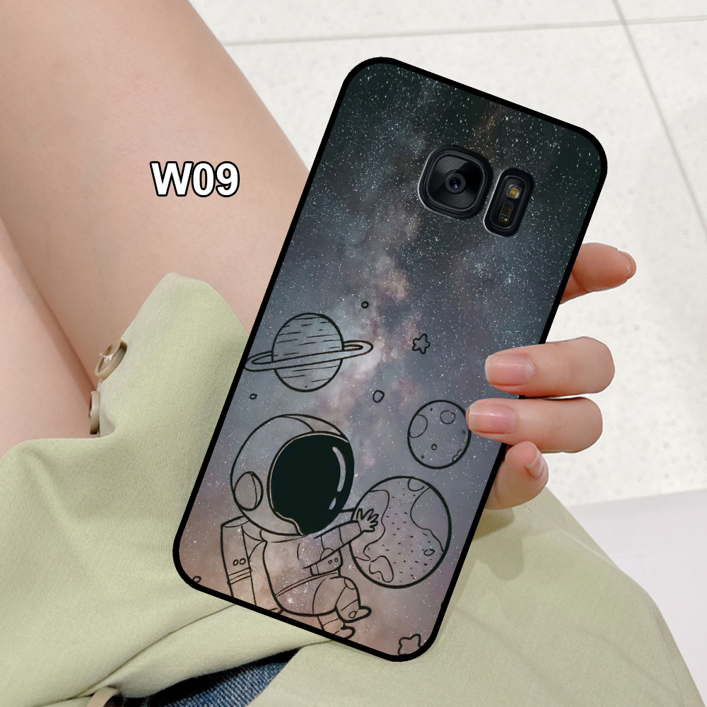 Ốp Lưng SamSung Note 5- S6- S6 Edge- S7- S7 Edge- Note Fe  In Hình Vũ Trụ, Nasa Cute - Trend .