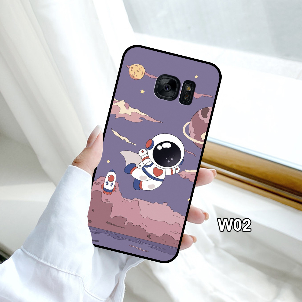 Ốp Lưng SamSung Note 5- S6- S6 Edge- S7- S7 Edge- Note Fe  In Hình Vũ Trụ, Nasa Cute - Trend .