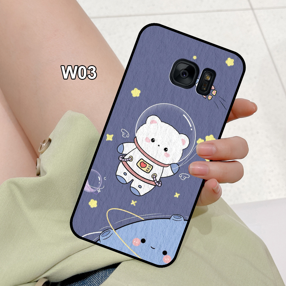 Ốp Lưng SamSung Note 5- S6- S6 Edge- S7- S7 Edge- Note Fe  In Hình Vũ Trụ, Nasa Cute - Trend .