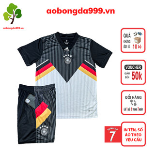 Quần áo đá bóng đội tuyển Đức bản kỉ niệm, set áo quần đá banh thể thao vải thái cao cấp kỉ niệm