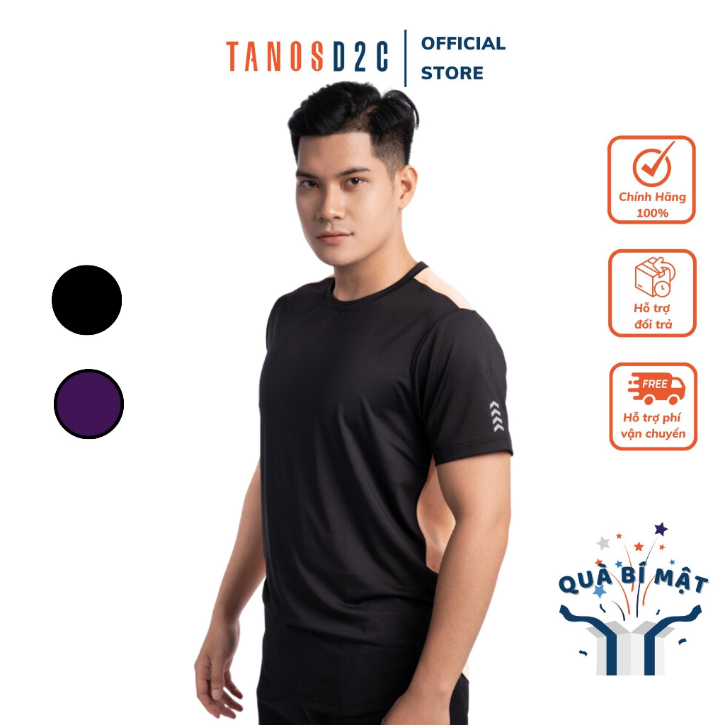 Áo thun nam cổ tròn TANOSD2C vải coolmax thoáng khí, co giãn tốt, slimfit ôm dáng - A01-061