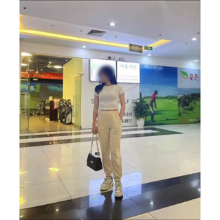 Áo Thun Crop Nữ Xuất Dư Xịn
