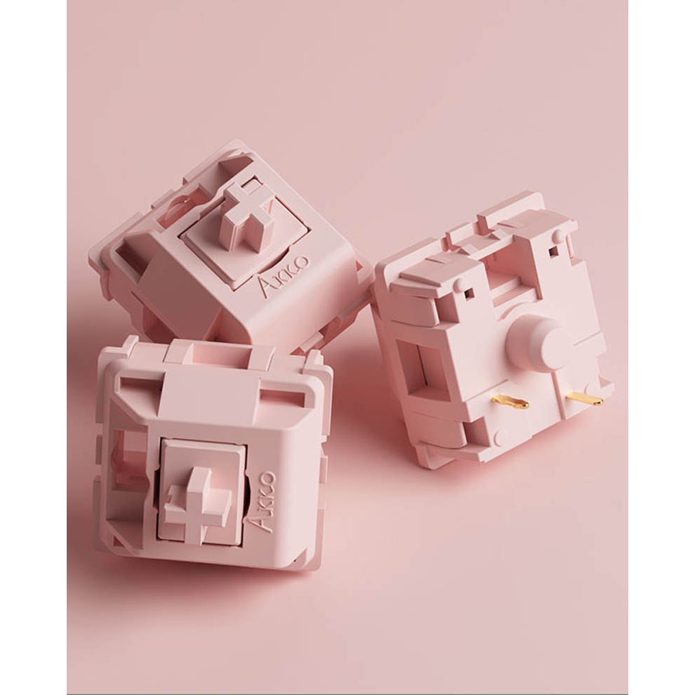 AKKO CS Switch – POM Silver/Pink/Brown (45 switch)