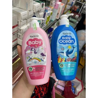 HACHI BABY 2IN1 - SỮA TẮM GỘI TOÀN THÂN CHO BÉ - CHAI MỚI 350ML
