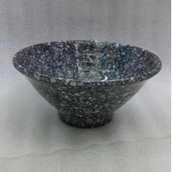 Tô xoăn đựng phở , bún nhựa Melamine vân đá đen