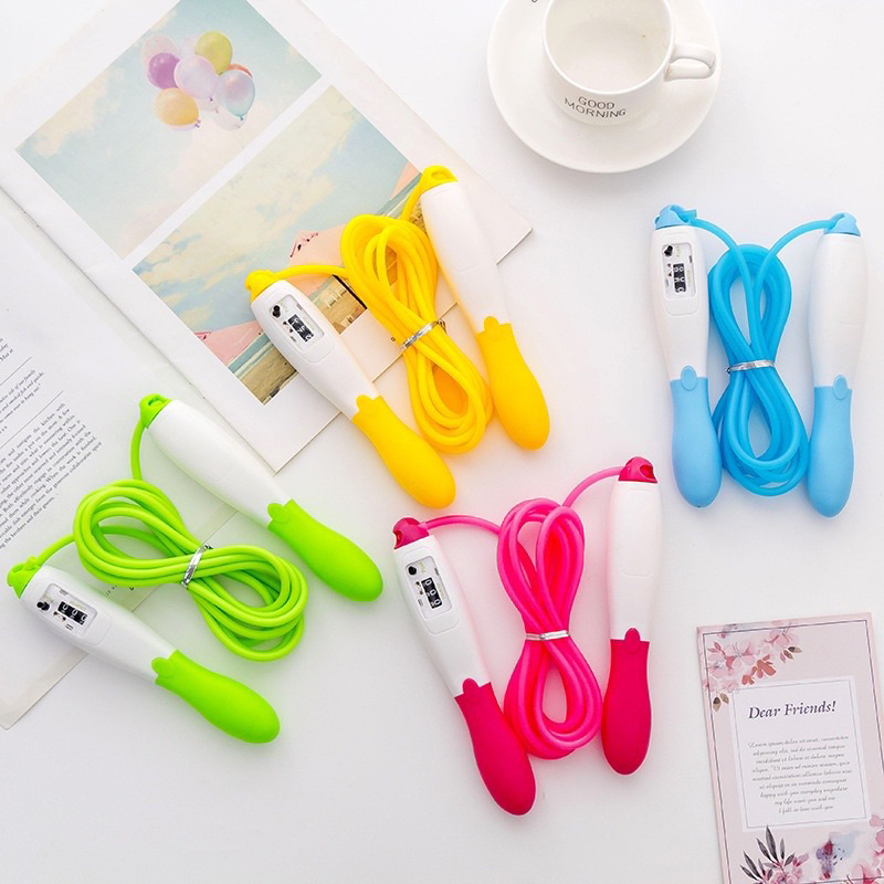 Dây Nhảy Đếm Vòng Tự Động Dây Nhảy Đếm Số Tập Luyện Thể Lực Tại Nhà Có Tay Cầm Chống Trượt Tiện Lợi Siêu Bền Đẹp