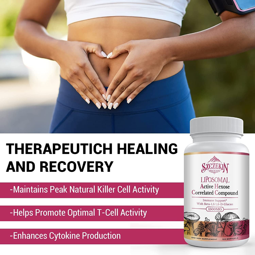 AHCC 1500mg Beta Glucan - viên hỗ trợ đào thải HPV, tăng cường miễn dịch siêu mạnh