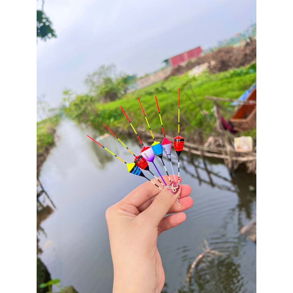 Phao Ngắn Siêu Đẹp Thích Hợp Cá Rô Cá Riếc , Phao Ngắn Câu Đài Đẹp