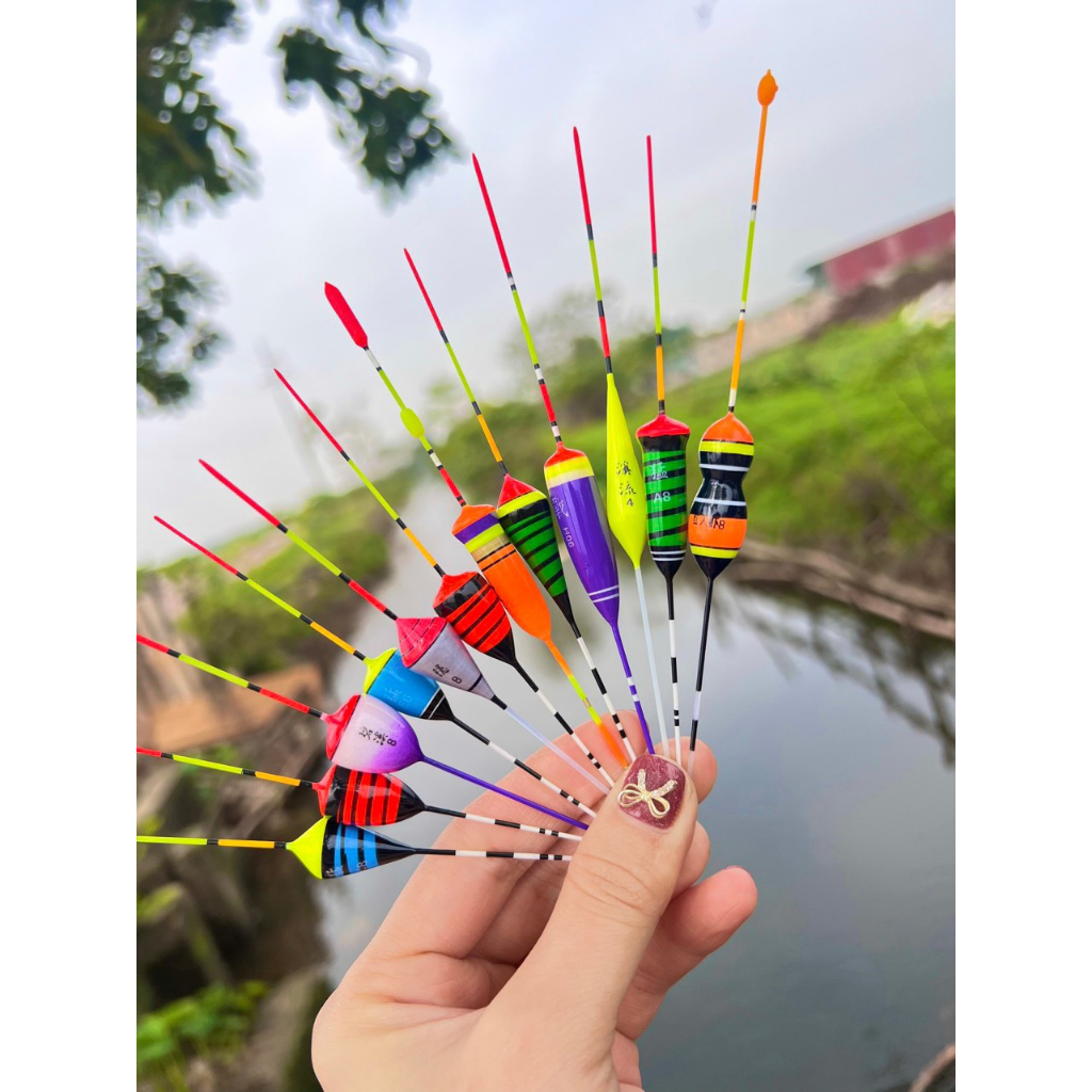 Phao Ngắn Siêu Đẹp Thích Hợp Cá Rô Cá Riếc , Phao Ngắn Câu Đài Đẹp