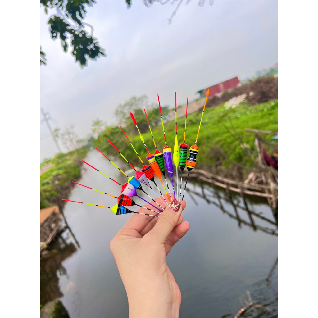 Phao Ngắn Siêu Đẹp Thích Hợp Cá Rô Cá Riếc , Phao Ngắn Câu Đài Đẹp