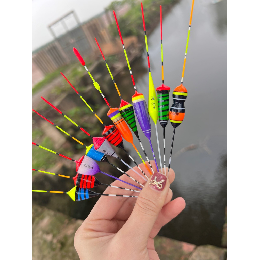 Phao Ngắn Siêu Đẹp Thích Hợp Cá Rô Cá Riếc , Phao Ngắn Câu Đài Đẹp