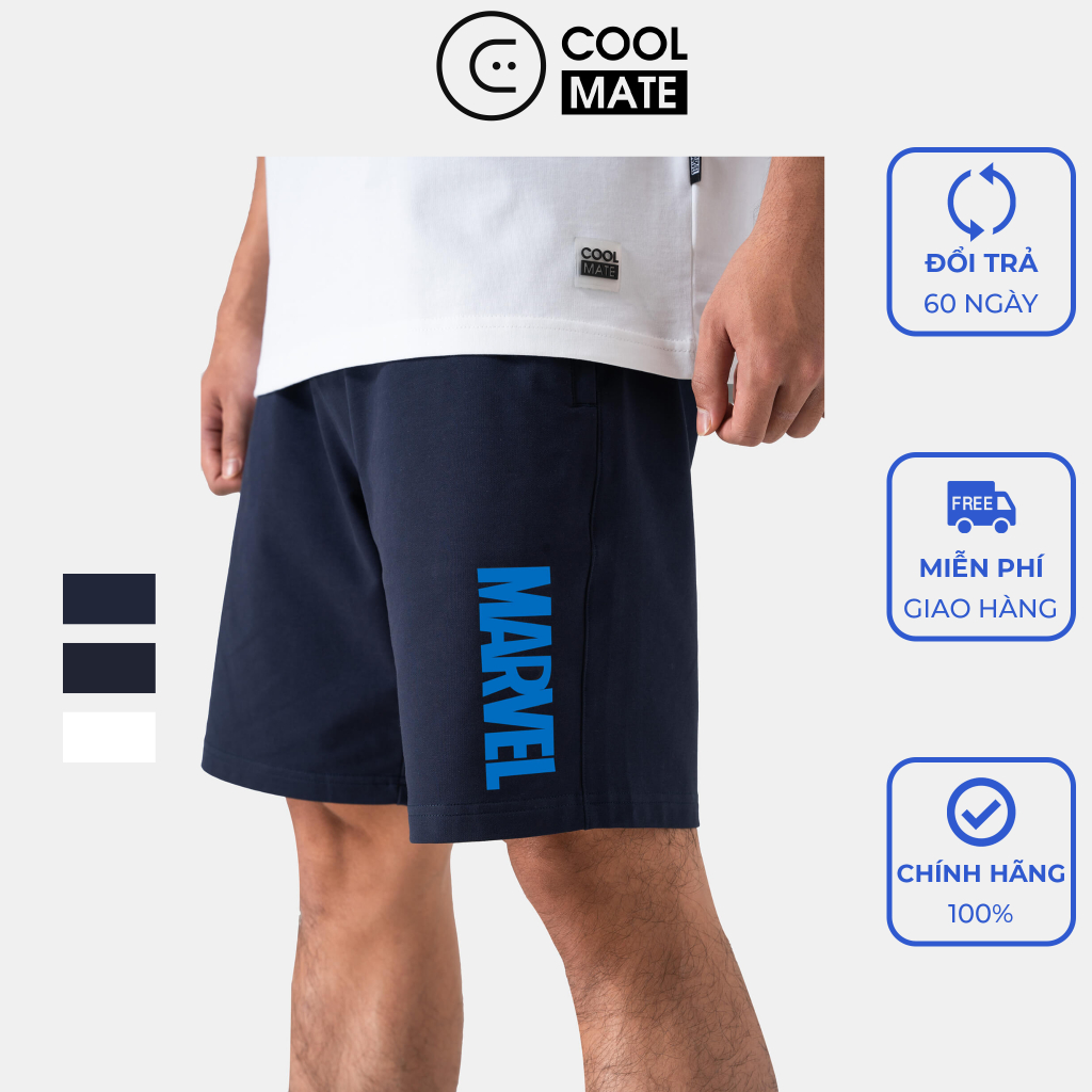 Quần Short Nam French Terry logo Marvel - Thương hiệu Coolmate