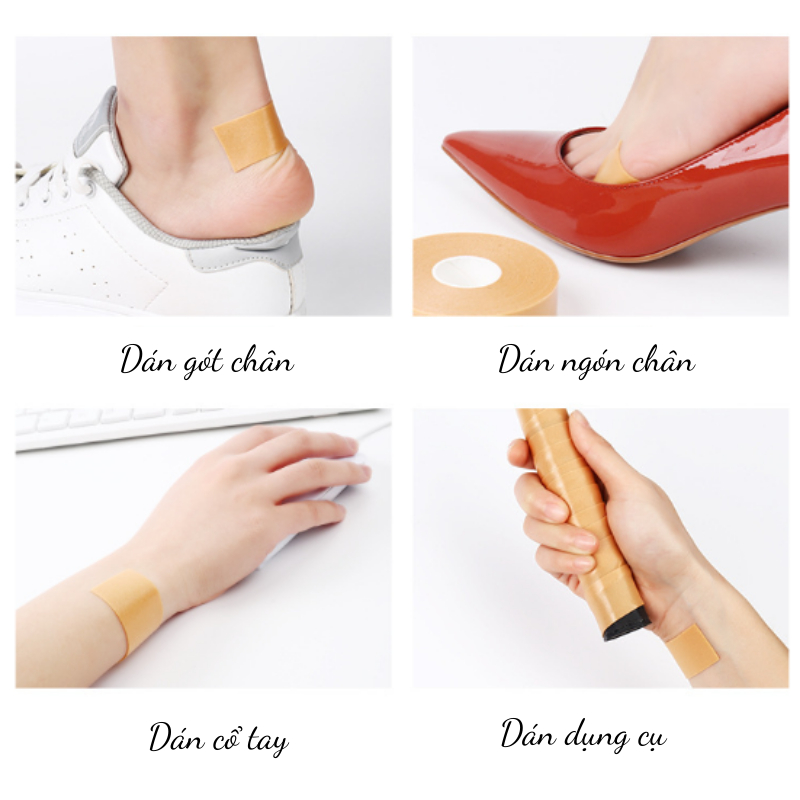 Cuộn dán gót chân chống mài mòn ASHE - Đơn giản, dễ sử dụng, tiện lợi