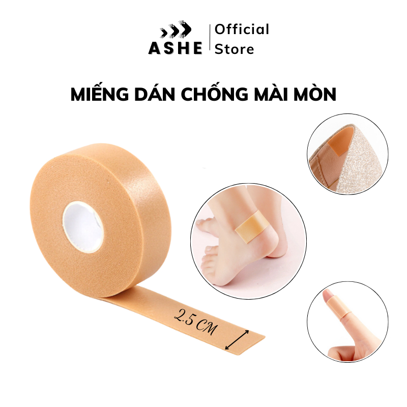 Cuộn dán gót chân chống mài mòn ASHE - Đơn giản, dễ sử dụng, tiện lợi
