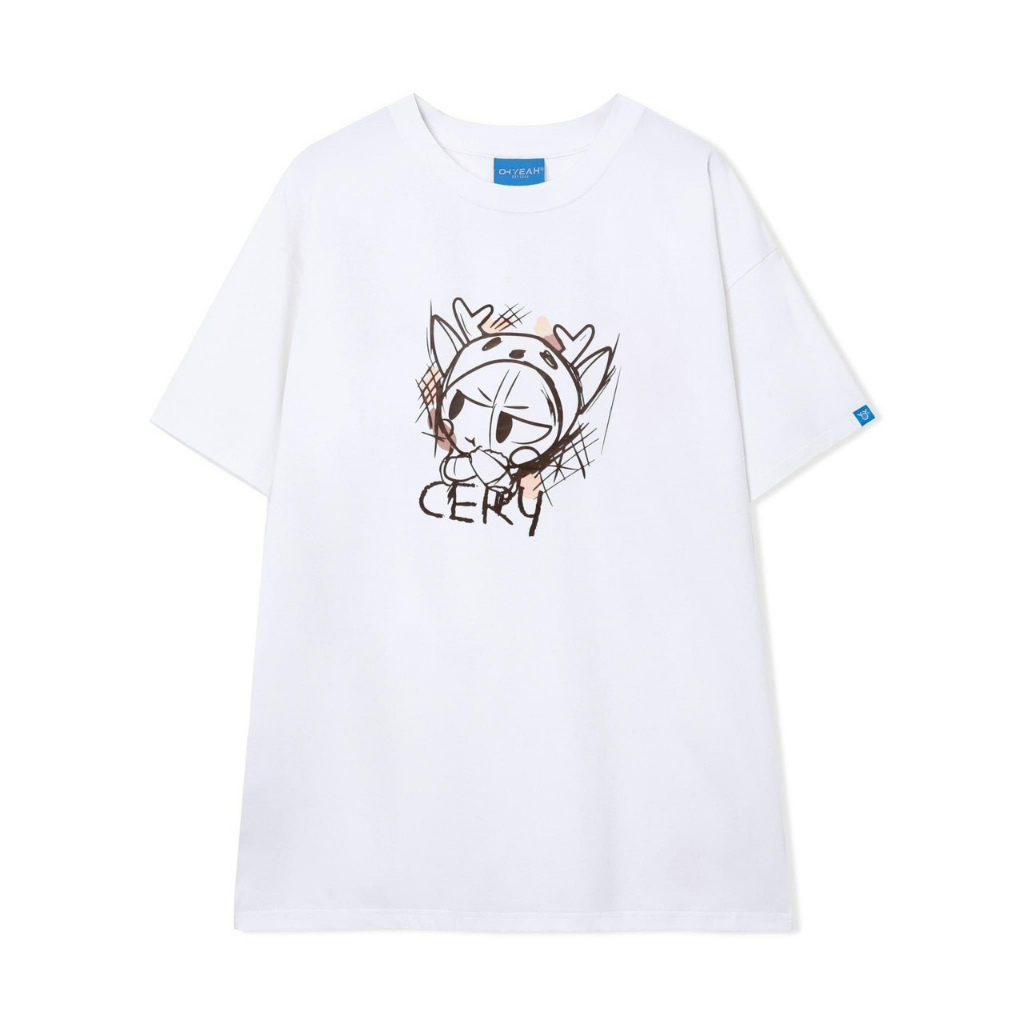 Áo thun Cery tay lỡ dáng over size vải cotton cao cấp in graphic