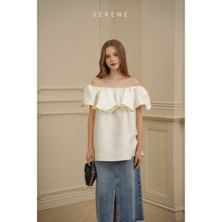 Áo trễ vai ANZA TOP thiết kế cách điệu Hàn quốc by Serene