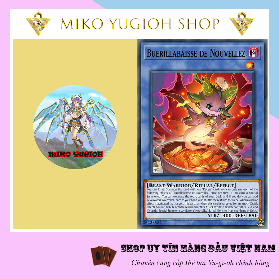Thẻ Bài Yugioh Chính Hãng Tiếng Nhật Buerillabaisse de Nouvellez DBWS
