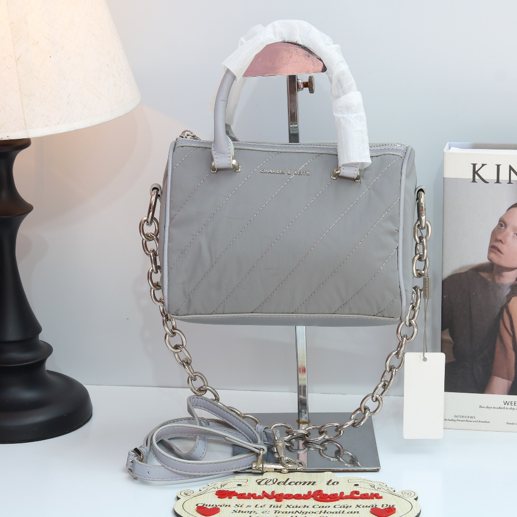 túi xách tay + đeo chéo size 21x16x11 cm đủ màu Ck2-30151002.