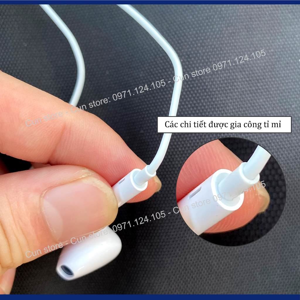 Tai nghe có dây cho 6/6s Jack 3.5 zin nguyên bản chất âm siêu hay, siêu bass | Bảo hành 12 tháng