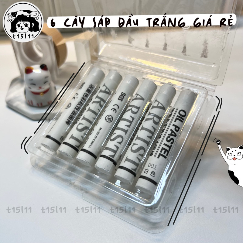 Set 6 Sáp dầu Trắng Giorgione giá rẻ