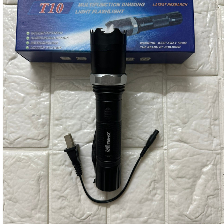 Đèn pin siêu sáng thông minh cao cấp, Đèn pin LED điện tử dã ngoại