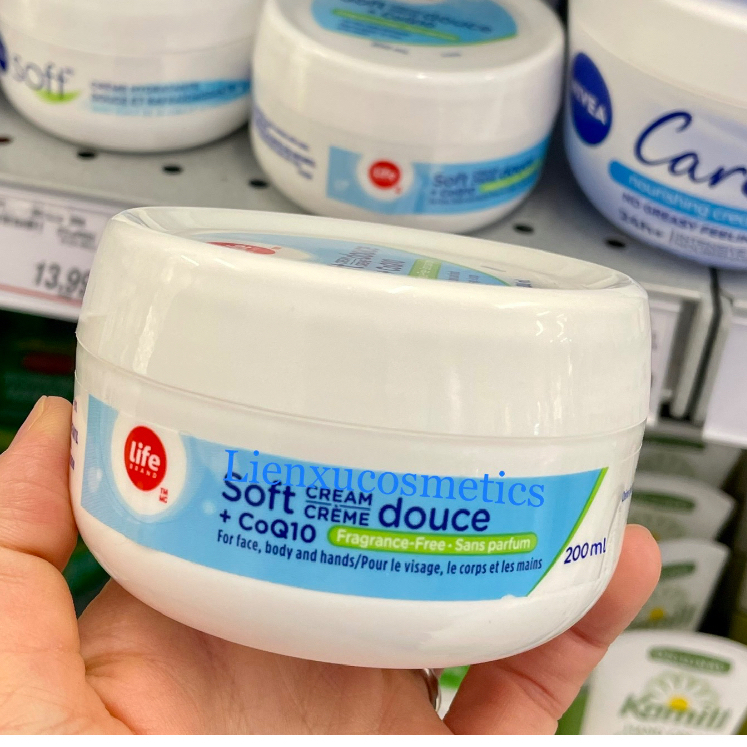 Kem dưỡng da Life brand Soft cream + CoQ10 200ml