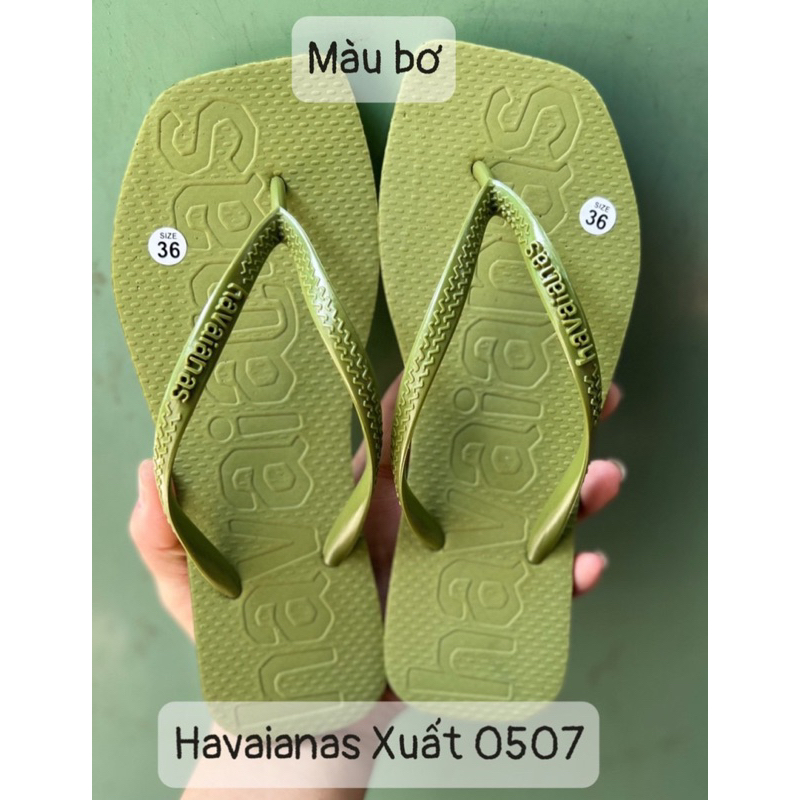 Dép Tông Lào HotTrend mũi vuông