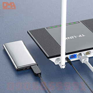Dây cáp chuyển đổi nguồn USB 12v - DC 5.5 (12v)