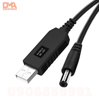 Dây cáp chuyển đổi nguồn USB 12v - DC 5.5 (12v)