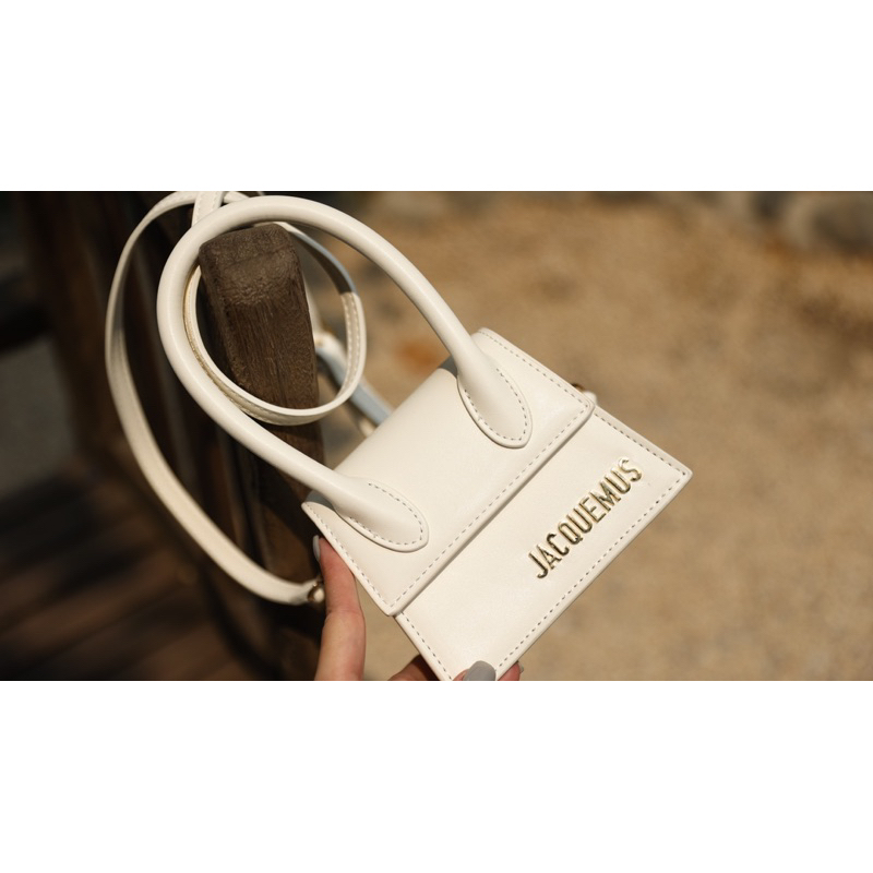 Túi Xách Jacquemus Mini Trắng Đen Nâu Size 14  -  By Anh Dinh Phuong