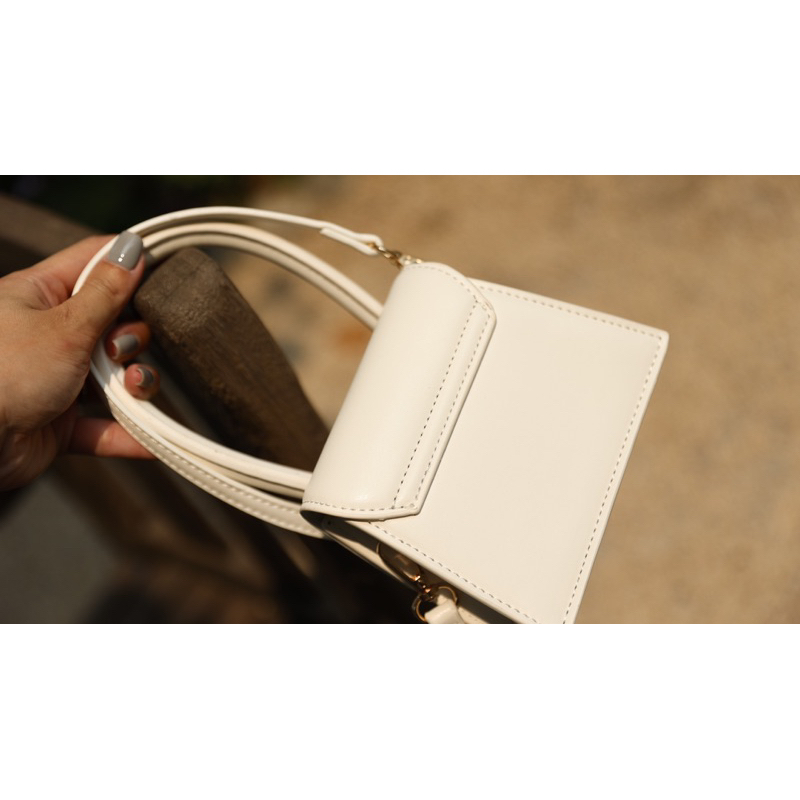 Túi Xách Jacquemus Mini Trắng Đen Nâu Size 14  -  By Anh Dinh Phuong