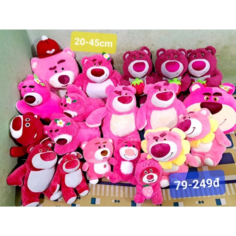 Gấu bông Lotso cute dễ thương, gấu dâu miniso đáng yêu, quà tặng cute