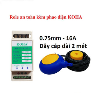Role an toàn 12V cho phao điện kèm thêm 1 phao điện bơm nước tự động dây cáp dài 2 mét