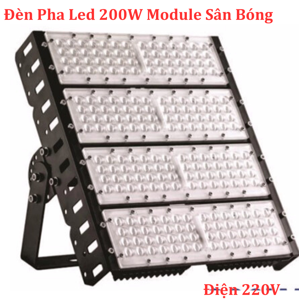 Đèn Pha Led 200W 300W 400W 500W Module Full Philips Ánh Sáng Trắng Chiếu Sáng SÂN BÓNG ĐÁ TENNIS CÔNG TRÌNH