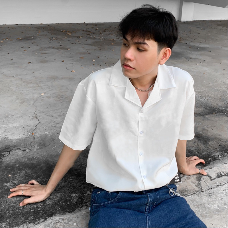CUBAN SHIRT TRƠN CHẤT LUẠ DÀY ĐỨNG FORM MẶC KHÔNG LỘ 6 MÀU -
