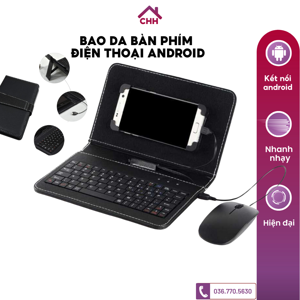 Bàn Phím Ngoài Cho Điện Thoại KAW Công Cụ Đắc Lực Cho Smart Phone, Kết nối HĐH Androi