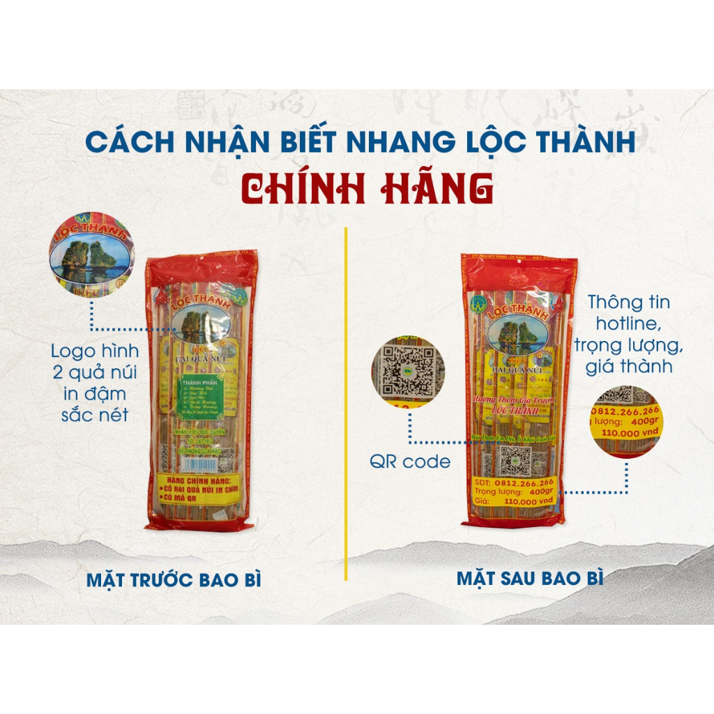 Nhang Lộc Thành, Combo 1 Ống 30cm và 1 Thẻ 600g, hương bài Quảng Ninh, đậu tàn, ít khói
