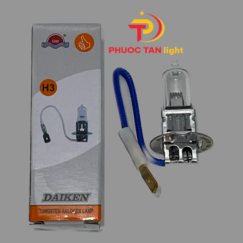 Bóng Đèn Pha H3 12V/24V 100W Siêu Sáng DAIKEN
