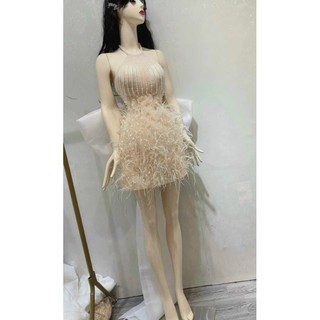 ĐẦM BODY PHỐI NƠ LƯNG CỔ YẾM
