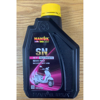 Nhớt nano oil usa 4t fully synthetic scooter sn/5w40 0.8lít dành cho xe tay ga